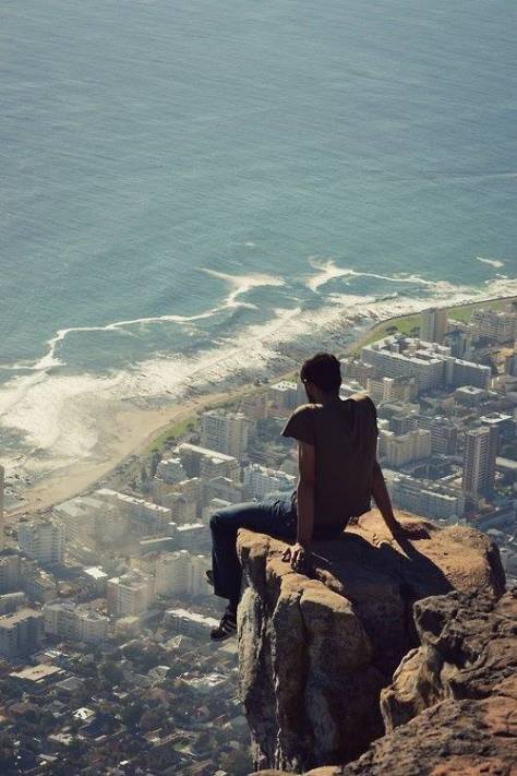 An amazing shot at the top of Lion's head